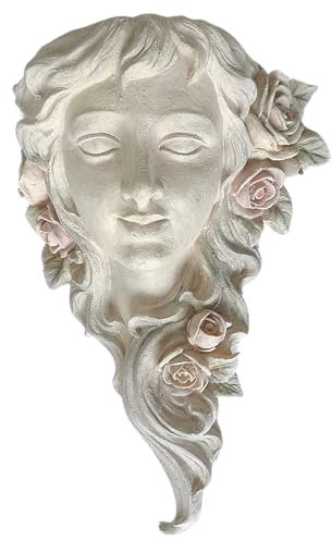 Generisch XL groß Wand Deko Figur Frau Büste Blumen Wanddekoration Blumentopf Pflanztopf