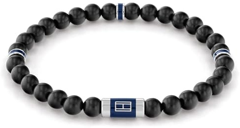 Tommy Hilfiger Jewelry Armband für Herren aus Holzperlen Schwarze Farbe - 2790323