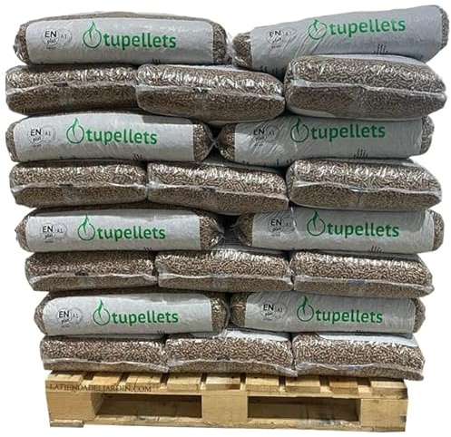 Suinga - 600 Kg Pellet de Madera NATURAL100% para calefaccion. 40 Sacos de 15 Kg. Uso Práctico, Conveniente y Eficiente.