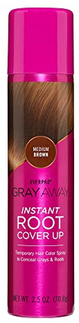 EVERPRO Gray Away Instant Root Cover Up Spray 2.5oz - Medium Brown