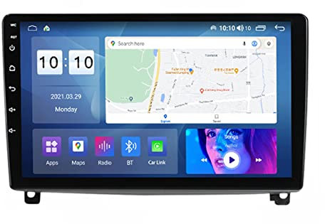 Radio de Coche Bluetooth Android para Peugeot 407 2004-2010 Navigation Android 10 Autoradio 9 Pulgada Car Stereo Apoyo Dab 4G WLAN Bluetooth Carplay Mandos (Color : M700S 8+128G)