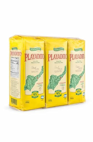 Playadito Yerba Mate 1 kg, Pack 3 – Maté argentin