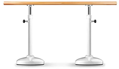 Ballettstange Mobile Home-Ballettstange aus Stahl, höhenverstellbar von 80–120 cm, Griff mit Massivholzstruktur (Color : A1, Size : 1M/3.3FT)
