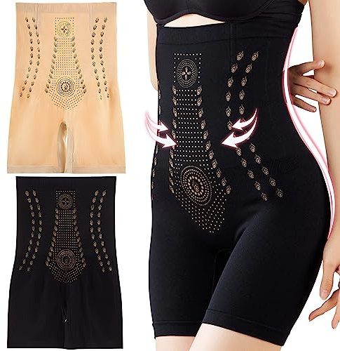 FANGCCC Ionstech Unique Fiber Restoration Shaper, 2 Stück Fiber Restoration Shaper Elastisch Body Shaper für Damen Hohe Taille Shapewear für In Form Kommen