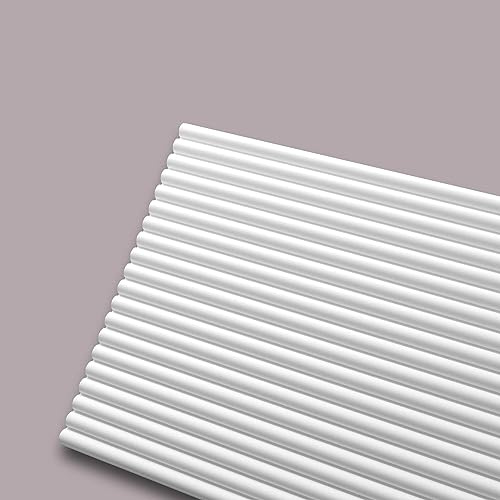 Panneau Mural 3D CANELÉ S ARSTYL - 2000x300x14,5mm - Parement Décoratif à Tasseaux - Polyuréthane Haute Densité - NOËL & MARQUET - Blanc à Peindre - 2 Mètres