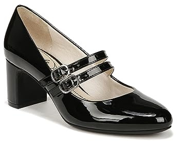 LifeStride Women's True Pump, Schwarz Lack, 6.5 Wide