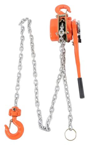 Lever Chain Hoist 1.5T 3300LBS Load Capacity 2.5M Manual Ratchet Chain Puller Hoist for Transportation Construction