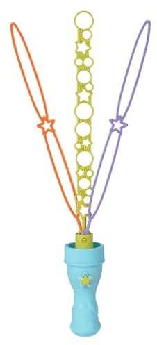 Simba Bubble Fun Seifenblasenstab Triple, Faltmechanismus, Seifenblasen in verschiedenen Größen, 120ml Lauge, L:37cm, ab 3 Jahren