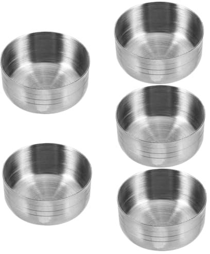 Hoement 5pcs Cup Lid Replacement Stainless Steel Shaker Lid Shaker Tumbler Cover