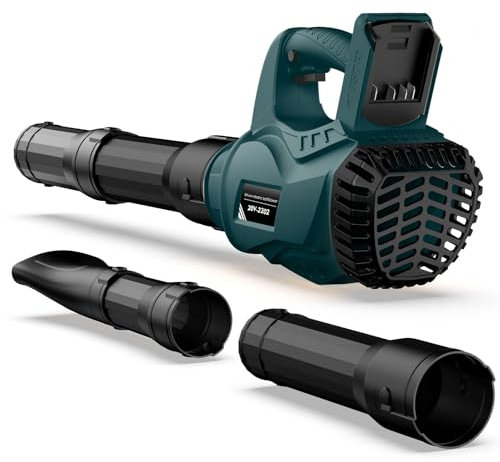 Soffiatore a Batteria per Bosch 18V GBA Batteria, 6 Velocità, Velocità Aria Max Regolabile 300 km/h, 20000 RPM, Soffiatore Elettrico per Foglie, Ugelli a 3 Sezioni, per Giardino (senza batteria)