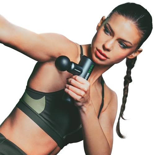 DONNERBERG® Miniberg Massage Gun - 6mm Amplitude Massager German Quality 7 Year Motor Warranty & Durable Battery, Quiet & Compact, with 6 Silicone Attachments & Non-Slip Handle, Mini