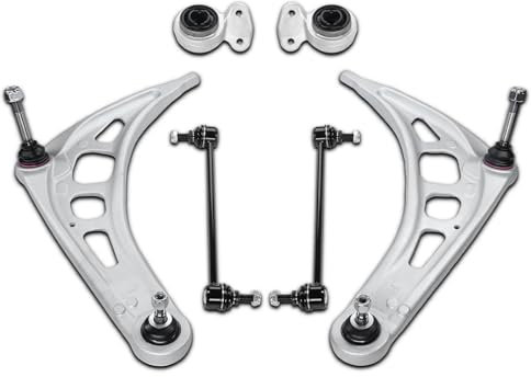 SUSMONSTER Unten Vorderachse Querlenker Satz mit Traggelenk Hydrolager Koppelstange Vorne Kompatibel mit BMW 3er E46 316-330 1997-2007 Z4 Roadster E85 2002-2009 Coupe E86 3.0Si 2006-2008