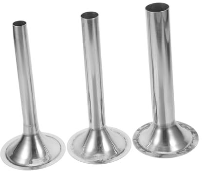 Mobestech Accessori 3 Inossidabile da Acciaio per Insaccatrice in Facili Pezzi Tubi Riempimento Resistenti Installare di Salsicce Preparazione di Snack e Carne