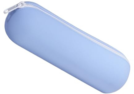 Pochette cosmetica in tela - Vanity e astuccio per il trucco | Pouque de Makeup de Voyage - Pippe con cerniera di spazzola per il trucco | Portapennelli cosmetici lavabili | Portapennelli, blu, Se