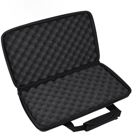 Dilwe DDJ RB Carrying Case Hard EVA DJ Controller Travel Case with Cushioning Sponge Double Zippers and Convenient Handle Suitable for DDJ FLX4 400 SB2 SB3 RB