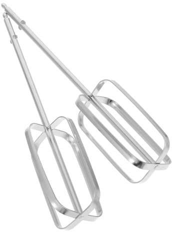 Generico 2Pezzi Accessori Frusta Elettrica in Acciaio Inossidabile per Mixer Manuale e Sbattitore per Uova e Impasto Attrezzature per Miscelazione e