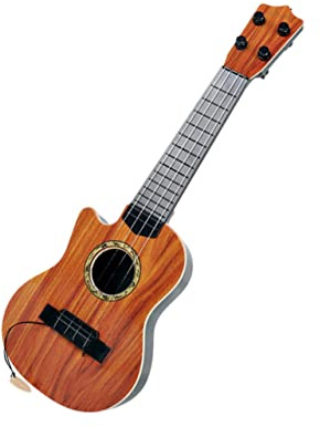 SUPVOX Chitarra Giocattolo Per Bambini Strumento Musicale Per Principianti in Plastica Sicura Angoli Arrotondati e Design Realistico Per Apprendimento e Gioco Educativo