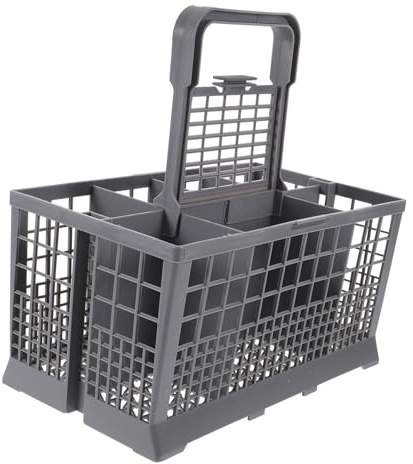 VERDANVERSE Cesta para Cubiertos de Lavavajillas de Plástico, Porta Utensilios para Cocina, Bandeja Diseño de Fondo Plano, Compatible Modelo 5060388574826, Organización para Artículos