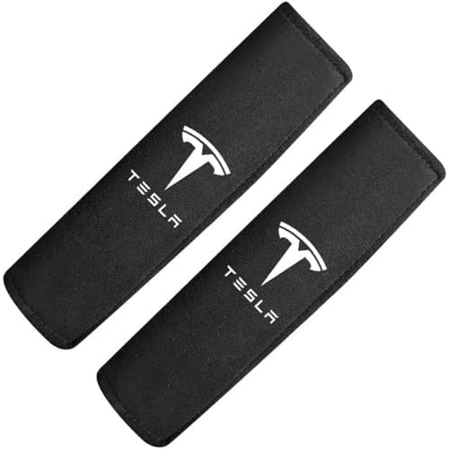 ZJCOZBH 2 Pièces Rembourrage de Ceinture de Sécurité, pour Tesla Model Y 2020- Confortable Antidérapant Protège Ceinture Sécurité Coussinets Voiture D'épaule