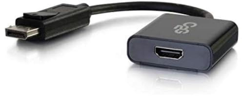 C2G DisplayPort mannlichen to HDMI weibliche Active Adapter Schwarz, 4K Ultra HD DP to HDMI Compatible with Apple Mac, Windows, Dell, HP, Epson Projector, NOC, Lenovo, ASUS and More