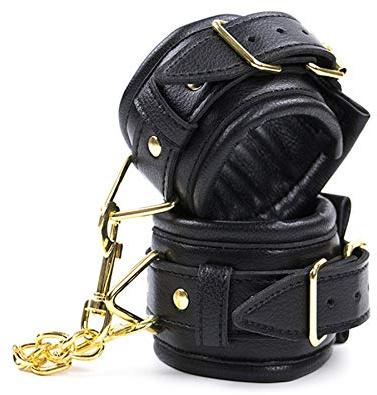 Hochwertige Goldene Kette Handschellen/Sex Fußfesseln - Erotik Fessel Spielzeug - Hände und Füße fesseln - SM Bondage Fesseln