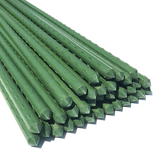 WAENLIR Garden Stakes 48 inch 4ft Sturdy Tomato Stakes, Plant Stakes for Outdoor Plants, Plant Support Sticks for Gardening, Pack of 30