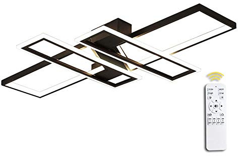 GaoHX LED Deckenleuchte Wohnzimmerlampe Dimmbar Deckenlampe Hängeleuchte Modern Platz Chic Decke Leuchen Metall Acryl Deckenlampe Innen Schlafzimmer Esszimmer Esstisch Deckenbeleuchtung