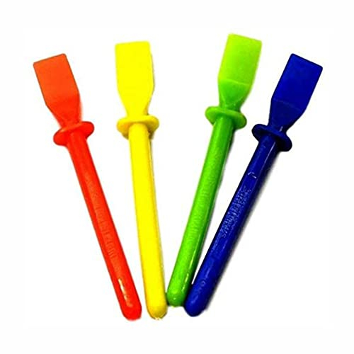 3 Ace Crafts (Pack of 4) Glue Spreaders Assorted Colours - Plastic Glue Spreader Spatula Home School Art & Craft Accessory