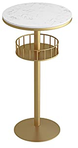 luckxuan Bartisch Bar Table Runder High-Tisch Kommerzielle Kleine Bar Runder Tisch Kleine Bar Tisch und Stuhl Milch Tee Shop High BAR Tischbartisch Tresentisch (Color : White)