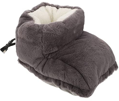 Beheizbare Winter Fußwärmer mit USB Anschluss, 5v 2a 10w für Zuhause | Eva und Plüsch, Schnell Aufheizend, Waschbar, Herausnehmbare Heizelemente, für Schlafraum und Wohnbereich
