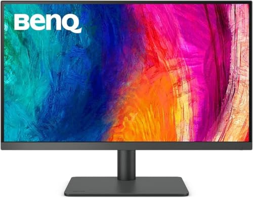 BenQ PD2705U 27 pouces 4K UHD IPS Moniteur USB-C, 99% sRGB and Rec.709, HDR10, Ergonomic Design, Eye-Care, Haut-parleur intégré