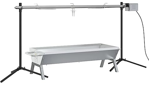 vidaXL Rotisserie-Grill Automatisch Edelstahl
