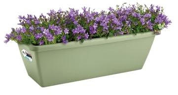 elho Barcelona Balkonkasten 70 - Übertopf für Balkon & Außen - Ø 69.8 x H 16.0 cm - Grün/Pistazien Grün