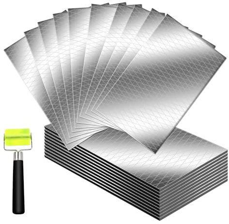 MaxEarn 20 Sheet Car Sound Deadening Mats with Sound Deadening Roller | 21.5sq.ft Self-Adhesive Sound Proofing Sheet, 275mil(7mm) Car Sound Absorbing Mat for Trunk Hood Door Floor Ceiling, 40x25cm