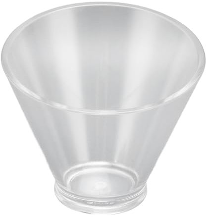Bol à Salade, Bol de Service en Acrylique, Fond Antidérapant incliné, Polyvalent pour la Maison et le Camping (Petite taille 350ML)