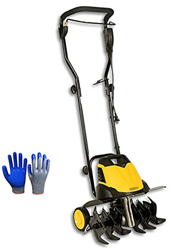 Motozappa elettrica, motozappa/coltivatore Elettrico con Cavo 1500w/2400w, motozappa/coltivatore da Giardino con andana di Taglio, Leggera, Comoda e Pieghevole