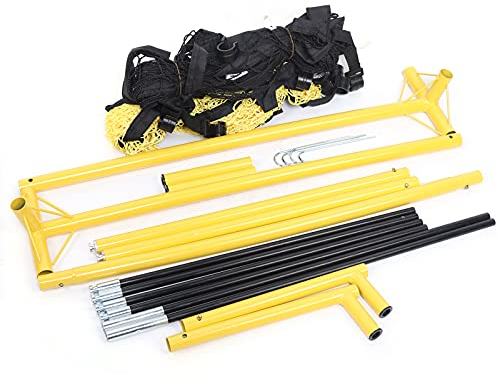 2-in-1 Tragbar Multi Fußball Rebounder-Netz Upgraded Rebound Net Portable Rebounder Falten Training Kickback Netze Einstellbare Ausrüstung Set für Trainingsübungen und Fußballschuss210*120 * 85cm