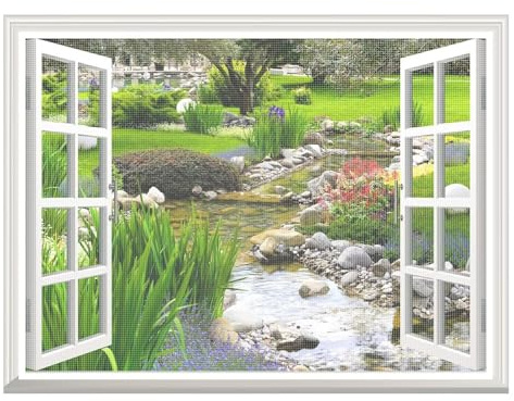 Zanzariera per Finestra60x130cm, Rete Anti Insetti con Nastro Adesivo Striscia Autoaggrappante senza Foratura Zanzariera Vela in Fibra di Vetro Maglia Fine Anti Zanzare Mosca, Bianco
