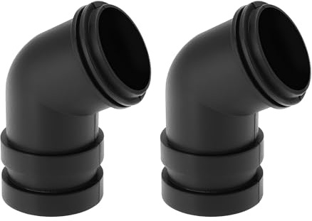 ECSiNG Lot de 2 adaptateurs coudés en plastique pour ponceuse à bande compatible avec Makita 9403 Pièce de rechange 416497-7, noir