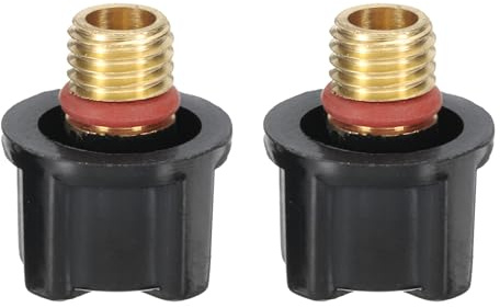 sourcing map WIG-Rückkappe 41V33 passend für Schweißbrenner WP-9, WP-20, WP-25, lange Rückkappe für WIG-Taschenlampe, Ersatzteil, 2 Stück