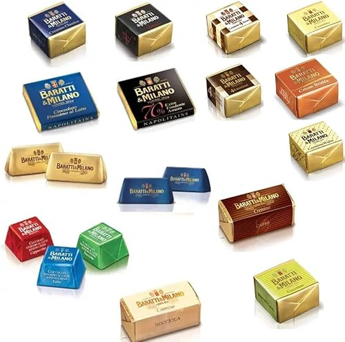 Baratti e Milano Assortimento di Cioccolatini, 1000g, Cremini Assortiti, Latte, Extrafondenti, Pistacchio, Napolitains, Gianduiotti e Praline