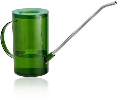 Gießkanne für Zimmerpflanzen mit langem Auslauf, Pflanzengießkanne, Gießkanne Zimmerpflanzen, kleine Gießkanne, Innengießkanne für Zimmerpflanzen, Blumen, Sukkulenten 1L / 34oz (Color:grün)