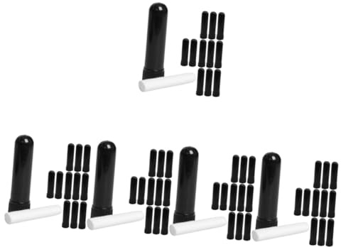 FOMIYES 5sets Nose Stick Aroma Tubes Essential Oil Fragrance Inhalation Sticks 12pcs*5