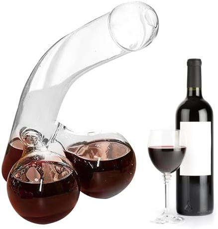 Carafe a Decanter Vin Rigolo, Carafe à Pénis Vin Rouge -Decanteur Aérateur à Vins, Carafes à Décanter pour Vins Rouge Un Anniversaire, Un Bar Ou Une Soirée 500 Ml Cadeau Drole