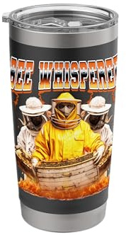 Bee Whisperer Beekeeper Beekeeping Honey Lover 90s Bootleg Stainless Steel Insulated Tumbler