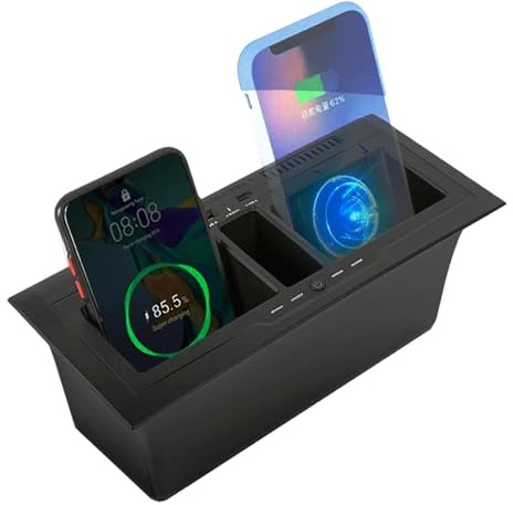 GQQSXZNTD Car Wireless Charger for Land Rover Defender 90 110 130 (2020-2024) Center Console Accessories, 15W Wireless Phone Charging Stand Qi Phone Charger