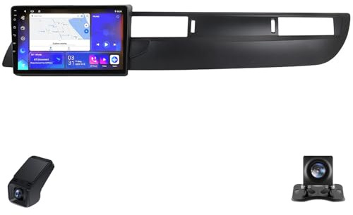 Equipo de Sonido para Citroen C5 2 2008-2017 Android Radio Pantalla Táctil 9-Inch/CarPlay Inalámbrico/AndroidAuto/WiFi/GPS/Bluetooth/Radio FM/ADAS DVR/Cámara de Visión Trasera(X1)