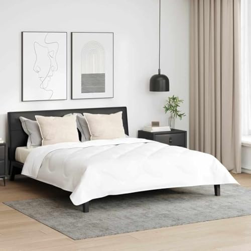 Almohada de Poliéster, Comodidad Superior y Estilo Moderno, almohadas, cojines cama, Para Dormitorio y Zona de Relax, Blanco, Pack de 2 Piezas, 1.3 kg, 42007822