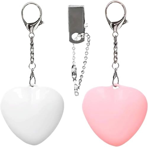 Longgaogao Heart Shaped Purse Light Handbag Light,Love Wallet Tote Bag Touch Sensing Lamp for Purse Keychain, Heart Shape Handbag Lights for Women (Wihte 2pcs)