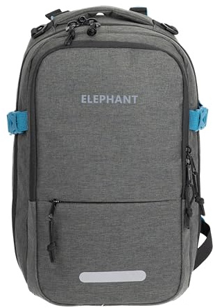 Elephant Fly Small Rucksack Handgepäck 20L, Anthrazit Oliv S 13124 +g | Flugzeug 20 L Bus Reisetasche Klein Tasche Travel 40x25x20cm Anti-Theft